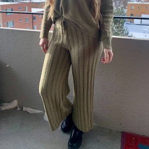 Fuzzy Wide Leg Pants